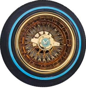 ล้อซี่ลวดสีทองทั้งวง ขนาด 14x7 นิ้ว แบบเดย์ตัน 72 ซี่ สำหรับรถโลว์ไรเดอร์ ใช้กับ<span class=keywords><strong>ยาง</strong></span>ขอบขาวขนาด 155/80/13 - Product Image 4