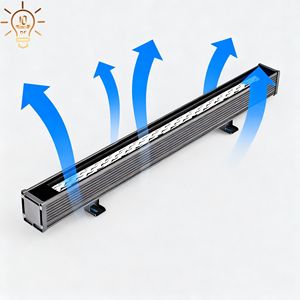 RGBW 오션 웨이브 라이트 LED 월 워셔 라이트 DMX512 IP66 방수 알루미늄 선형 물결 램프 바 KTV & 커피숍용 - Product Image 3