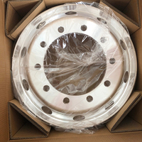 Jante de roue en aluminium sans chambre à air de 22.5 pouces, vente directe d'usine en chine, 22.5x6.75, 22.5x6.75, 22.5x7.5, 22.5x8.25, pour camion