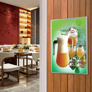 2023 Led montaje en pared pantalla iluminada anillo de arte pequeña caja de luz de señalización Marco de Imágenes ultradelgado letrero iluminado Led retroiluminado - Product Image 3