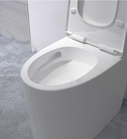 WC mural en céramique émaillée pour salle de bain, cuvette en céramique vitreuse haute densité, chasse d'eau à débit élevé, économie d'eau