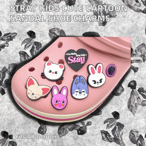 <span class=keywords><strong>Lilu</strong></span> F060 Accesorios para Sandalias de Dibujos Animados Coreanos Lindos de Stray Kids, Dijes Desmontables de PVC Suave para Zapatos Tipo Clog - Product Image 2