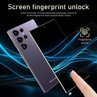 Teléfono Celular Inteligente S24 Ultra 5G con Cámara Cuádruple de 108MP y Procesador MTK para Compartir en Redes Sociales