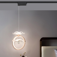 Jinyuan lampu LED Modern lampu dudukan langit-langit kustom dengan pengendali jarak jauh akrilik tubuh dan lampu kaca