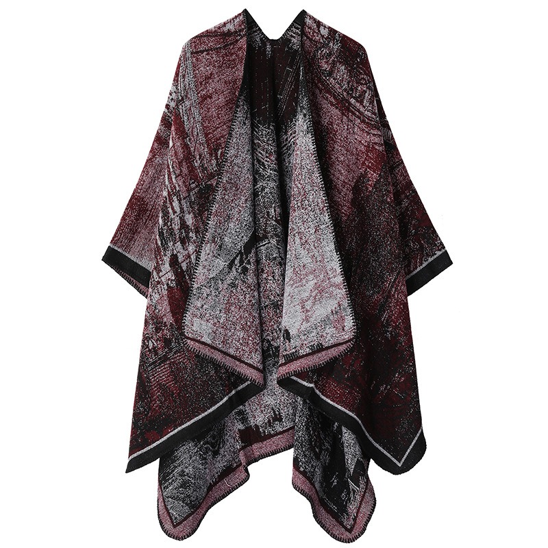 shawls-6 wine red