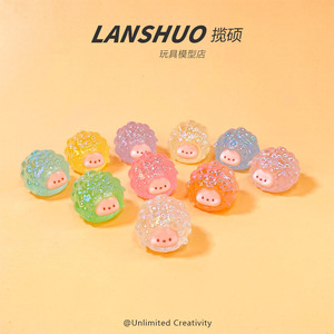 ชุดเครื่องประดับ DIY รูปแกะเคลือบสีสันสดใสแบบ 3 มิติ ของ Lanshuo สำหรับตกแต่งวันเกิดเด็ก - Product Image 5