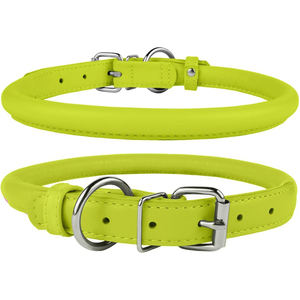 Collares de Cuero Redondos, Acolchados y Suaves, Hechos a Mano, Personalizados, para Todas las Temporadas, Ecológicos, con Joyas, en Varios Colores Sólidos - Product Image 5