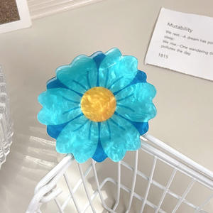 Accessoires pour cheveux coréens, pince à cheveux en acrylique, pince à cheveux en plastique pour femmes, pinces à cheveux en forme de fleur - Product Image 5