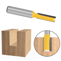Fresa Recta de Vástago de 8mm con Cuchillas de Carburo de Tungsteno para Madera, Herramientas de Corte para Muebles