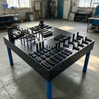 Station de travail de soudage 3D 1000x800x200mm |   Table de fabrication en acier à échelle laser pour la réparation d'équipements et la fabrication métallique