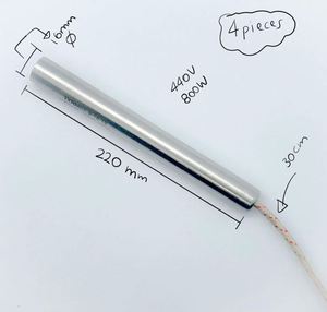 ฮีตเตอร์แบบคาร์ทริดจ์สแตนเลส 304 แรงดันไฟฟ้า 230V กำลังไฟปรับได้ 30W-3000W สำหรับการใช้งานอุณหภูมิสูงกับอากาศ/น้ำ/น้ำมัน - Product Image 3