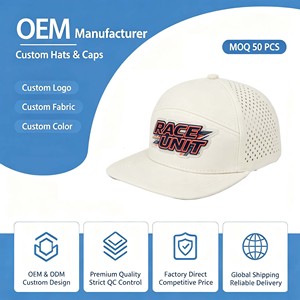 Casquettes Snapback Personnalisées Tendance en Gros 100% Coton Décontractées de Haute Qualité Respirantes Imperméables pour le Sport - Product Image 1