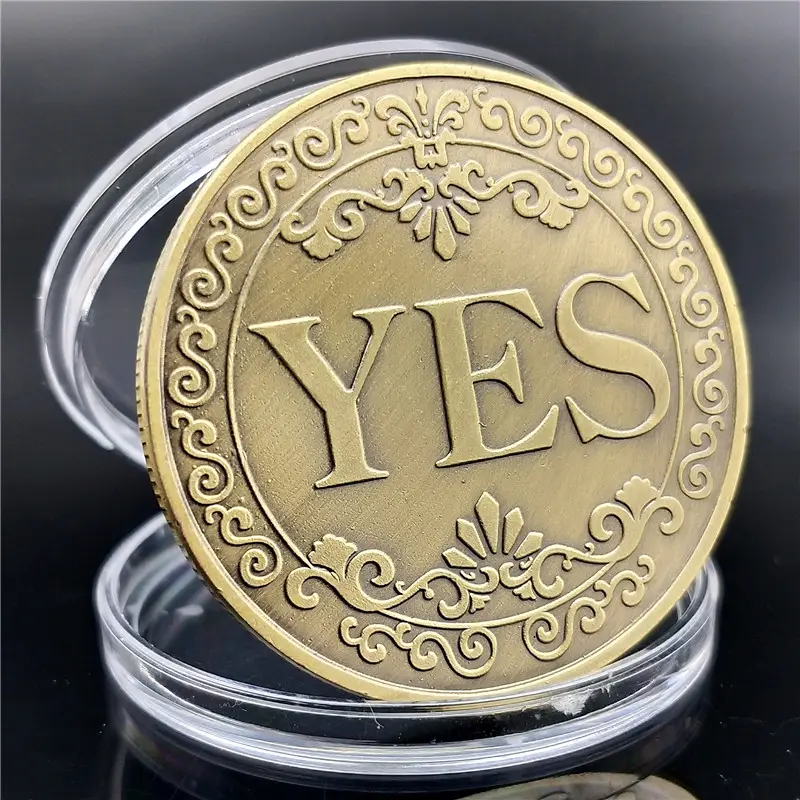 주문 기념품 금속 행운의 동전 소장 금속 공예 고대 청동 도금 결정 동전