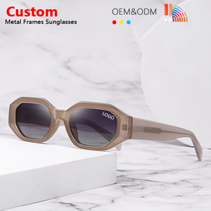 New Châu Âu và Mỹ Thời trang Khung nhỏ hợp thời trang cá nhân Cat Eye Sunglasses Wide Kính mắt TR Kính mát cho phụ nữ - Product Image 1