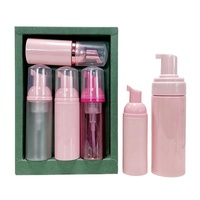 Pink Travel Kit Plastik Sabun Mouse Pembersih Tangan Botol Dispenser Pompa Busa 30Ml 50Ml 60Ml 100Ml 150Ml