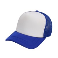 Casquette de camionneur avec logo personnalisé Casquette de camionneur en mousse unie et chapeau Chapeaux vierges à 5 panneaux avec logo personnalisé Casquettes de sport