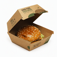 Boîtes en carton personnalisées imprimées en gros pour emballage de poulet frit et de burgers, résistantes à l'huile, pour la restauration rapide à emporter