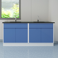 Système de mobilier de laboratoire moderne, poste de travail de laboratoire chimique avec armoires de rangement, table de laboratoire personnalisée
