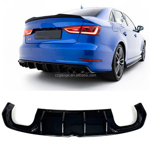 Difusor Trasero de Coche Negro Brillante ABS Personalizado de Fábrica para <span class=keywords><strong>AUDI</strong></span> S3/<span class=keywords><strong>A3</strong></span> S-Line 8V Sedán Pre-facelift 2013-2016 - Product Image 1