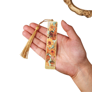 Großhandel personal isierte benutzer definierte Werbe niedlichen Edelstahl Gold Messing Metall Lesezeichen benutzer definierte mit Quasten für Buch - Product Image 5
