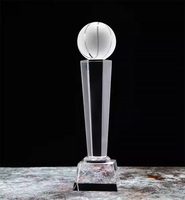 Nouveau Trophée de Football en Cristal Transparent Haut de Gamme Créatif, Colonne en Verre K9, Récompenses Haut de Gamme pour Compétitions Sportives, Cadeau