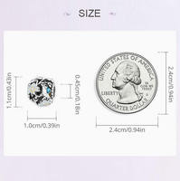Perles de création de bijoux en argent sterling 925 émail de printemps breloques d'oiseaux de fleurs creuses