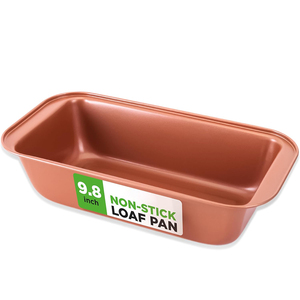 Non-Stick Pan <b>Set</b> 3 Pieces Easy To Clean Carton Steel <b>Bakeware</b> Nonstick Loaf Pan - Product Image 1