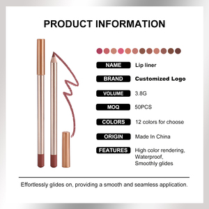 <span class=keywords><strong>Crayon</strong></span> à lèvres vegan de marque de maquillage, nouveau design 2025, faible MOQ pour logo personnalisé - Product Image 5