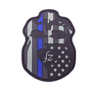 رقع جمجمة وطوق حلقي, عالية الجودة مخصصة الجمجمة هوب وحلقة دعم الأخطبوط الزومبي تفشي 2D ثلاثية الأبعاد قبعة لينة من المطاط PVC البلاستيك التصحيح للملابس - Product Image 4