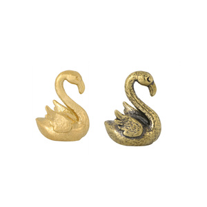 情侣火烈鸟黄铜门把手，卧室浪漫抽屉拉手，橱柜旋钮 - Product Image 6