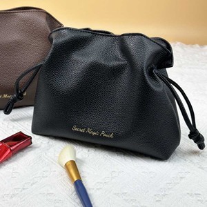 Custom Logo Large Capacity Leather Cosmetic <strong>Bag</strong> Water-Proof <strong>Drawstring</strong> Pouch Give Away <strong>Makeup</strong> Skincare Luxury <strong>Bag</strong> - Product Image 5