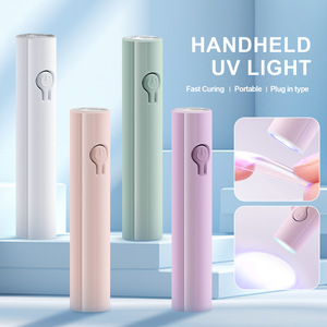 <span class=keywords><strong>Lampe</strong></span> à ongles en gel à <span class=keywords><strong>LED</strong></span> UV ronde portable rose à un doigt Mini <span class=keywords><strong>lampe</strong></span> de table pour séchage rapide de vernis à ongles en gel - Product Image 5