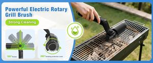 Cepillo para Barbacoa Resistente al Calor para Limpiar Manchas de Grasa, 16.55"L X 5.51"W X 3.15"H - Product Image 6
