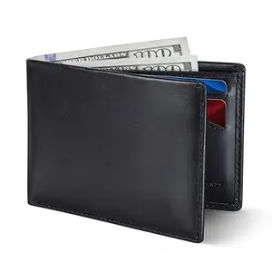 Genuine Bifold Wallet Magic Amazing Mens Animal GENUINE Leather RFID Fashion Unisex with Flip ID Wallet OPEN