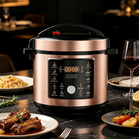 Cuisinière à pression électrique 6L 1000W 220V en acier inoxydable, multicuiseur numérique 10-en-1 avec minuterie 24H CE