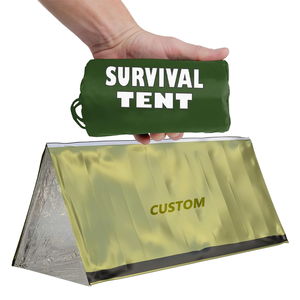 Refugio de Emergencia de Alta Calidad, Ligero, Impermeable y Resistente al Viento, para 2 Personas, Tipo Tubo, Reutilizable, Térmico, Táctico, para Camping - Product Image 1