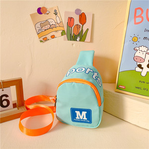Kindermode mini borsttas met letterpatroon, schoudertas, crossbody tas voor munten & buitengebruik - Product Image 3