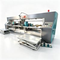 Machine à agrafer les cartons en deux parties à grande vitesse Yaskawa Servo, agrafeuse semi-automatique pour boîtes de couleur |   ORAY
