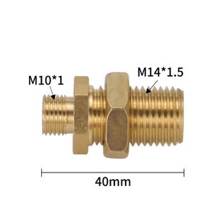 Conector de válvula solenoide M10x1 M14x1.5 40mm, conector recto de cobre para entrada de aire de soldadura - Product Image 1