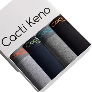 4pcs boxer người đàn ông quần lót người đàn ông calzoncillos Hombre kích thước lớn mềm người đàn ông của quần lót đồ lót 95% cotton boxer quần short