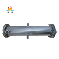Échangeur de chaleur tubulaire en acier inoxydable sanitaire de qualité alimentaire SS304 316, condenseur de refroidissement et de chauffage, coque et tube