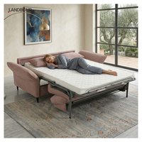 Multifunktionales Hotel-Apartment Wohnzimmer Konvertierbares Modernes Stoff-Schlafsofa Klappbar 3-Sitzer Platzsparend