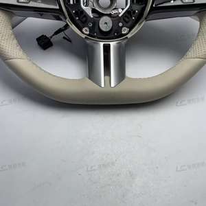 Volante Deportivo de Fibra de Carbono y Cuero Genuino Marrón, Venta al Por Mayor de Fábrica, para Mercedes-Benz W212 E300 G500, Ajuste Universal - Product Image 6