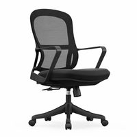 Chaise de bureau exécutive moderne neuve en fer avec dossier en maille, ergonomique, pivotante et réglable en hauteur