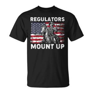 Camiseta Regulators Mount Up Flag Usa Cowboy 4th Of July - Product Image 1