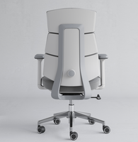Fauteuil de bureau ergonomique inclinable moderne, pivotant, avec soutien lombaire réglable, accoudoirs réglables, garantie 5 ans, chaise en maille grise