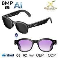 Gafas Inteligentes Ai 3 con Cámara de 8MP Antivibración, Cancelación de Ruido con Micrófono Dual, Transmisión WIFI, Notas de Reuniones, Música BT y Llamadas