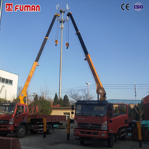 מנוף משאית איכותי של פומן 5 טון 360 °   מנוף נייד עם זרוע טלסקופית ישרה וסיבוב רציף - Product Image 6