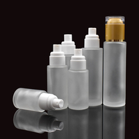 Flacon pulvérisateur de parfum portable en verre vide 20ml 30ml 40ml 50ml 60ml 80ml, flacon à épaule plate en verre mat pour sérum de soin de la peau