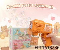 Machine à bulles automatique EPT en forme d'animal de dessin animé avec lumière LED et musique, portable, pour enfants, cadeau idéal pour les fêtes d'été en jardin